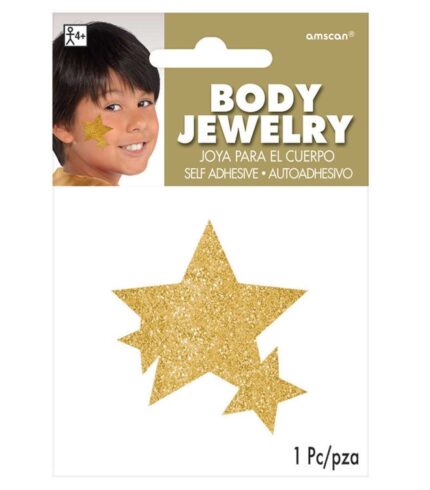 Glitter Star Body Jewelry Team Spirit – Gold