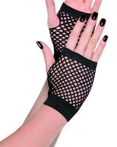 Short Fishnet Gloves – Black