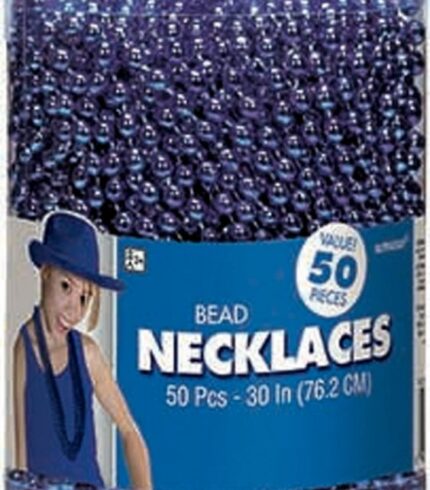 Bead Necklaces 50pcs – Blue