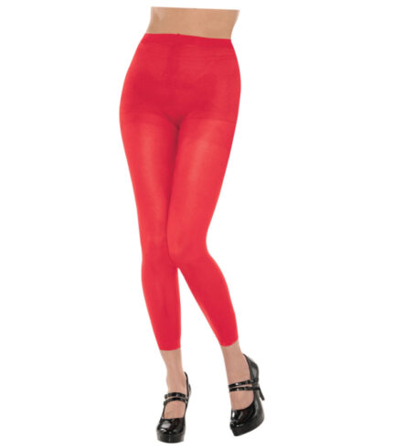 Footless Tights – Red