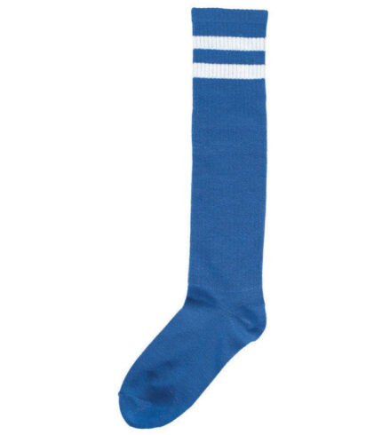 Striped Knee Socks – Blue