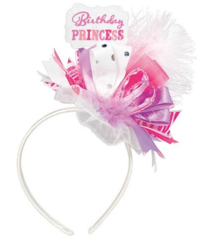 Birthday Princess Fashion Headband Fabric & Ribbon