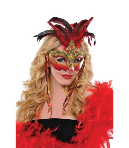 Venetian Luxe Feather Mask