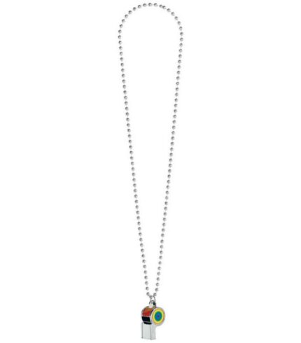 Whistle On Chain Necklace – Rainbow