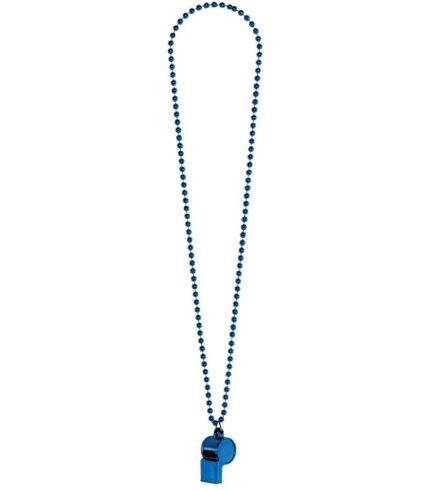 Whistle On Chain Necklace – Blue