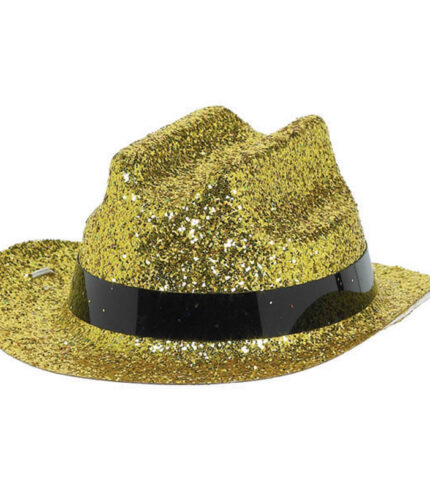 Mini Glitter Cowboy Hat – Gold