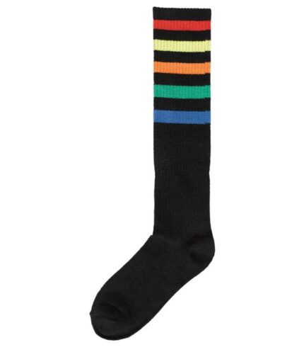 Striped Knee Socks – Rainbow