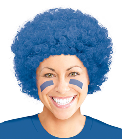 Curly Wig – Blue