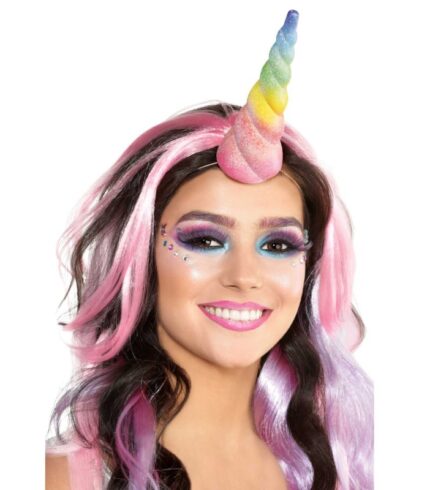 Unicorn Horn Rainbow Glittered