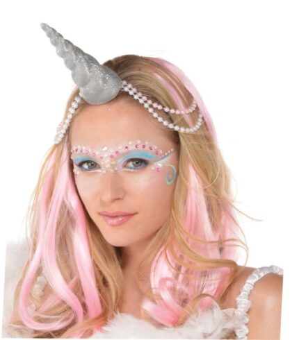 Unicorn Horn Silver Glittered