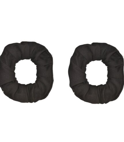 Hair Scrunchies Black 2PK