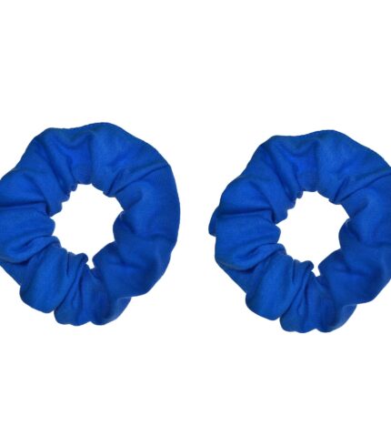 Hair Scrunchies Blue 2PK