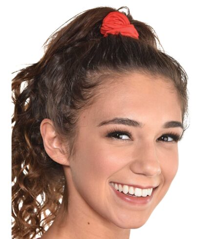 Hair Scrunchies Red 2PK