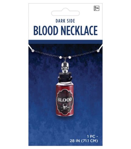 Blood Necklace with Skull Top