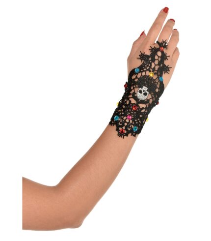 Day Of The Dead Hand Bracelet with Ring