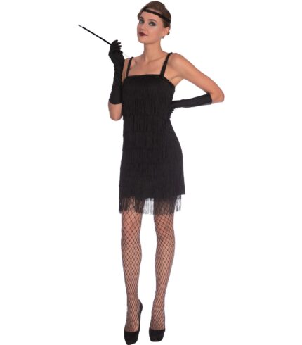 Black Flapper Size 8 -18