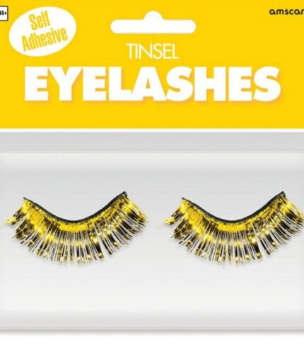 Tinsel Eyelashes – Yellow