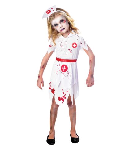 Costume Zombie Nurse Girls 5-12 Years