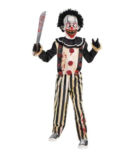 Costume Slasher Clown Boys 6-12 Year