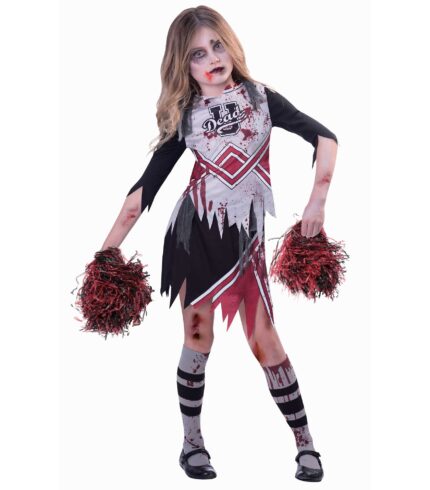 Costume Zombie Cheerleader Girl 5-14 Years