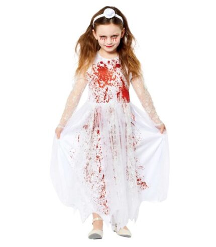 Costume Bloody Bride Girls 4-12 Years