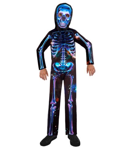 Costume Neon Skeleton Boys 3-10 Years