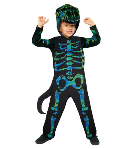 Costume Skeleton Dino 3-12 Years