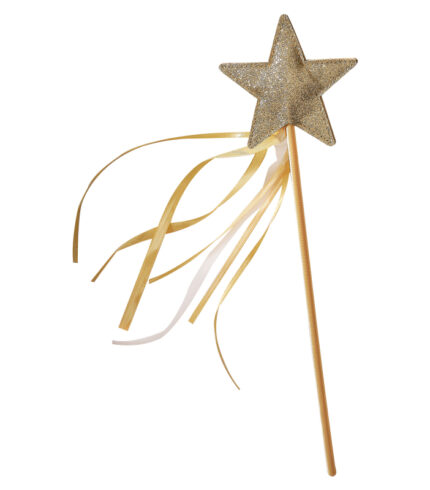 Fancy Dress Gold Star Fairy Wand