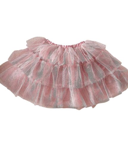 Fancy Dress Pink & Silver Sparkle Fairy Princess Tutu 3-7 Years Costume