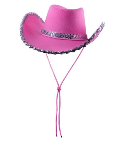 Cowboy Hat Pink Sequins