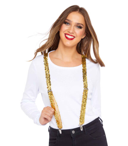 Sequin Braces – Gold