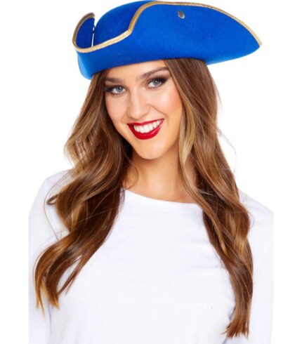 Pirate Hat Blue & Gold