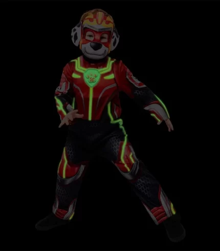 Costume Paw Patrol Marshall Red 3-4 Yrs Glow In The Dark for Book week Halloween