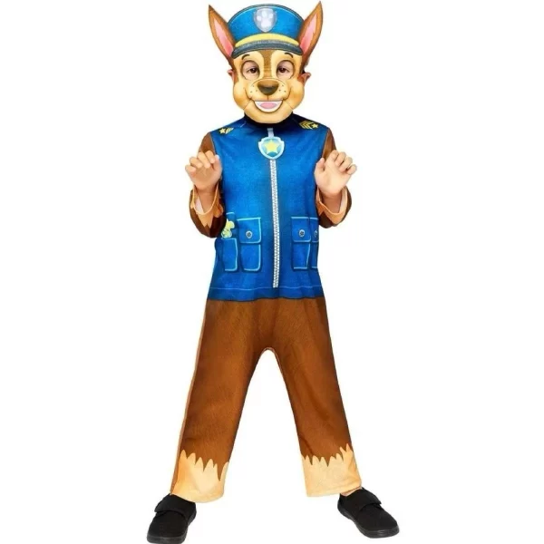 Costume Paw Patrol CHASE Kid Jumpsuit and Mask Book Week