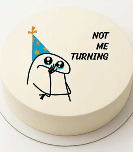 Not Me turning 27 Personalized Edible Cake Topper Image Cake Decoration