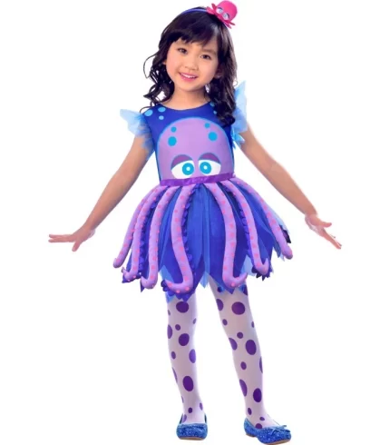 Squid Costume Child Sea Animal Octopus Carnival Halloween Book Week 3-4Y