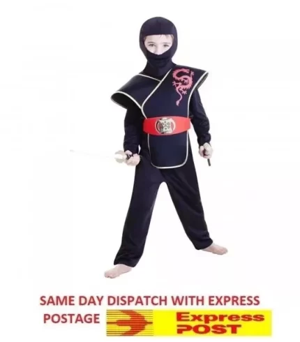 Ninja Boy Deluxe Boys Costumes 6-8 Years Old Party Supplies Costume Party B41