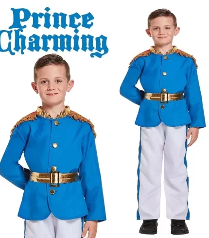 Prince Charming Costume Childrens Book Week Fancy Dress Age 4-12 yrs