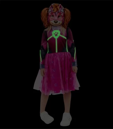 Costume Nickelodeon Skye Paw Patrol Glow In The Dark 3-4Y