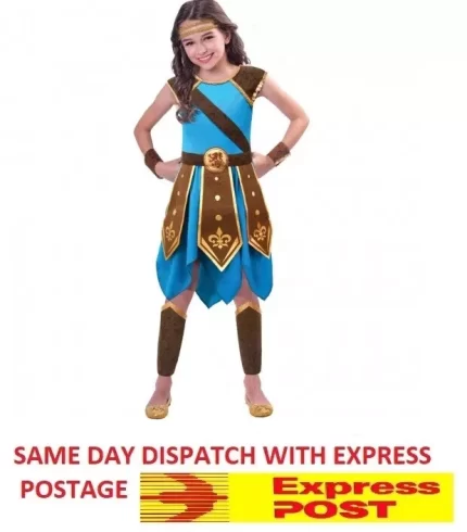 Costume Warrior Girls 7-8Y