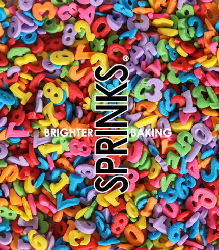50g MIXED NUMBERS Sprinkles – by Sprinks