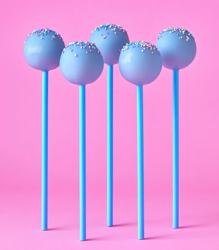 BLUE Plastic Lollipop Sticks 15cm (6 inch) – packs of 25