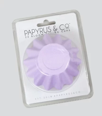 24pk Lilac Pastel Bloom Baking Cups (44mm base)