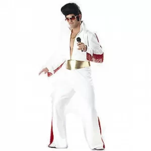Elvis Presley Man Costume Adult Fancy Dress Up 1950s Rock n Roll Party