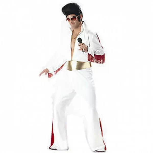 Elvis Presley Man Costume Adult Fancy Dress Up 1950s Rock n Roll Party
