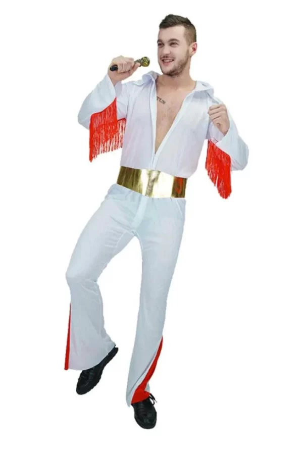 Elvis Presley Man Costume Adult Fancy Dress Up 1950s Rock n Roll Party
