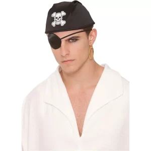 Pirate Eye Patch Costume Halloween Black Plastic Fancy Dress Party Bag Fillers